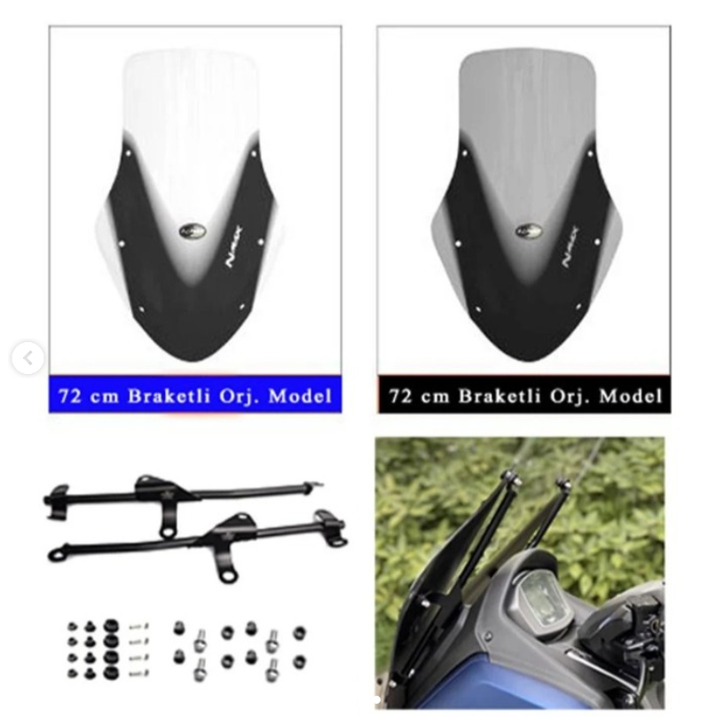 Nmax 125/155 2021-2024 Orijinal Model 72cm Tur Camı