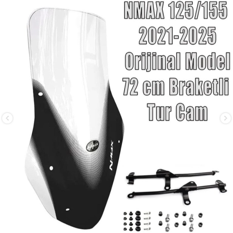 Nmax 125/155 2021-2024 Orijinal Model 72cm Tur Camı