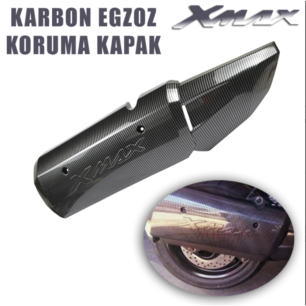 Xmax Techmax 250/300 2018-2025 Egzoz Koruma Aksesuar Karbon Kapak