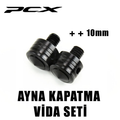 Honda PCX 125 Ayna Kapatma Vida Seti 10mm Siyah